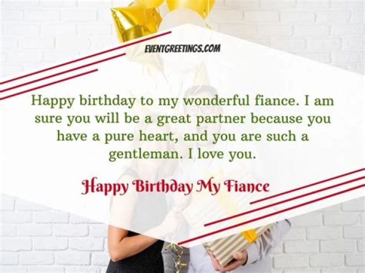 Birthday Greetings To My Fiance