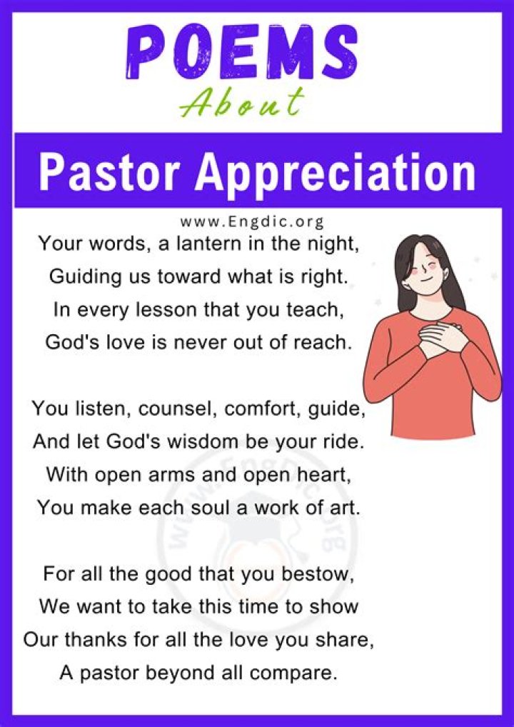 Celebrate Pastor Appreciation Day With Moving Poems