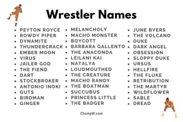 Cool Nicknames For Wrestlers