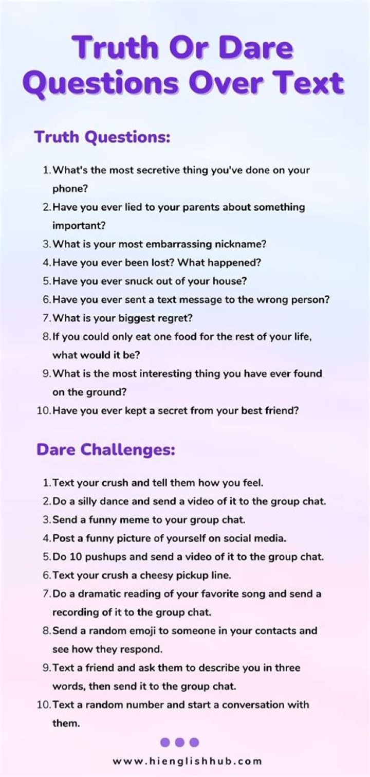 Dares To Give A Guy Over Text