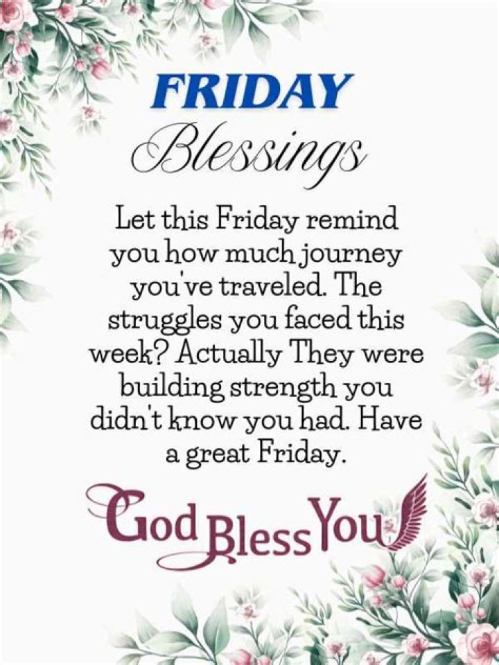 Friday Blessings And Images