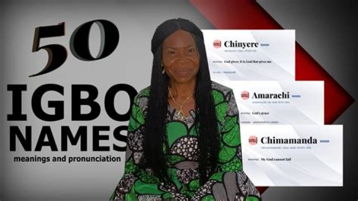 Meaning Of Igbo Names